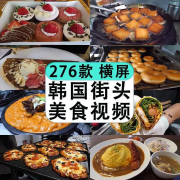 韩国外街头美食料理特色小吃烹饪制作解减压高